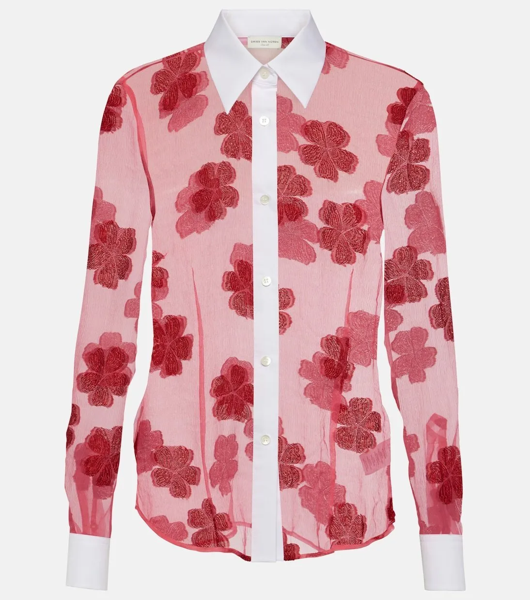 Dries Van Noten  |Flower Patterns Long Sleeves Cotton Party Style