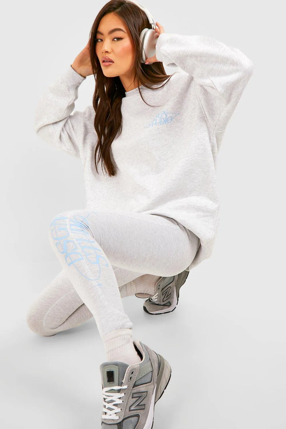 Dsgn Studio Pocket Slogan Legging Tracksuit