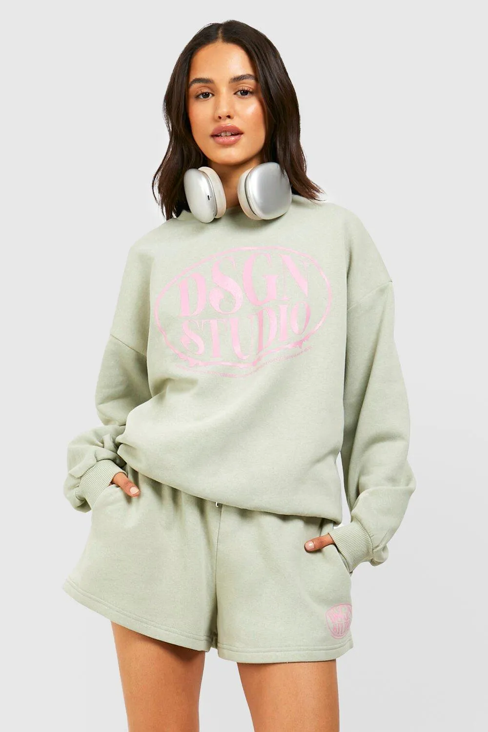 Dsgn Studio Sweatshirt Short Tracksuit