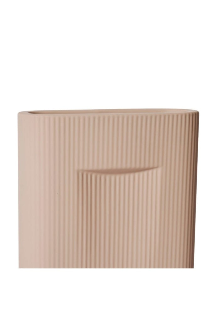 Elme Living - Keziah Vase - Soft Pink - 24x8x36cm