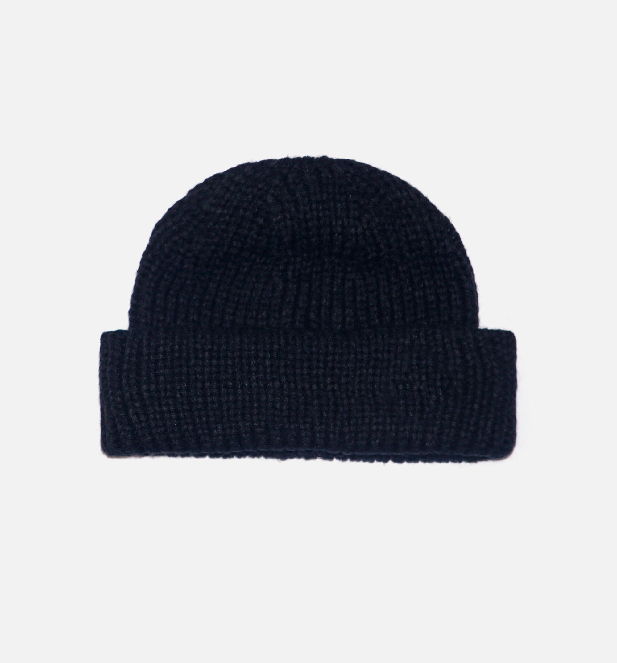 Enamel Pin Beanie Black Mens Hat - Black