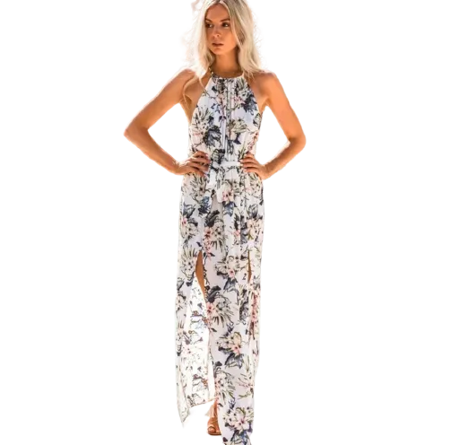 Fabienne - Robe Florale Sans Manches