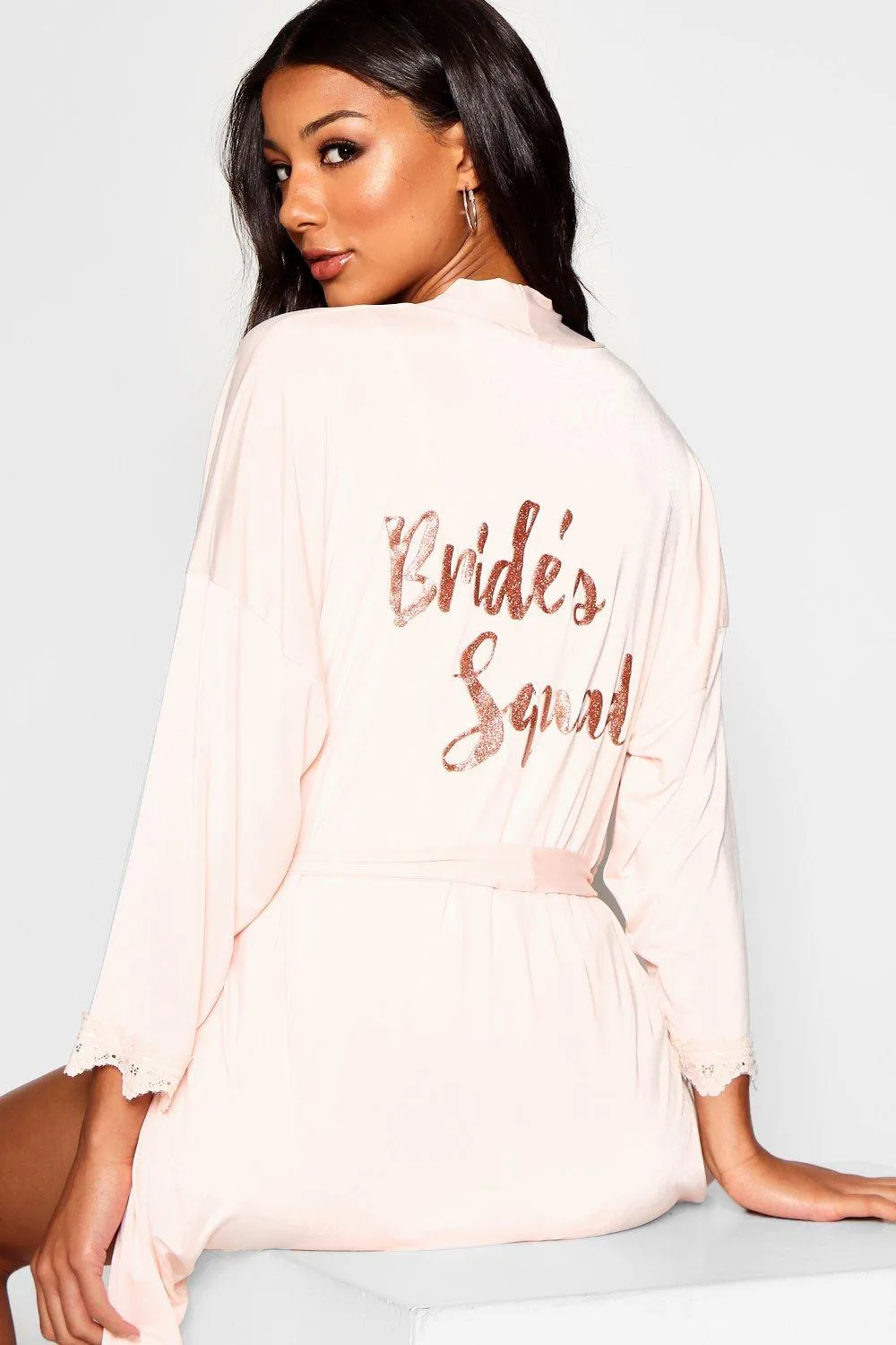 Glitter Brides Squad Robe