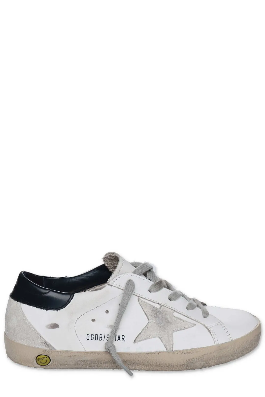 Golden Goose Kids Superstar Distressed Lace-Up Sneakers