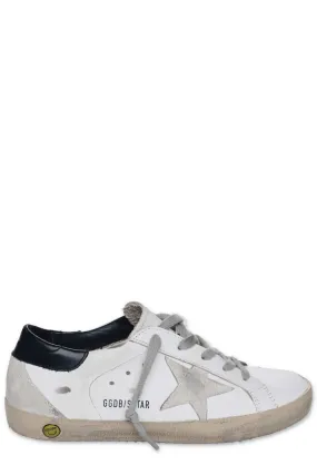 Golden Goose Kids Superstar Distressed Lace-Up Sneakers