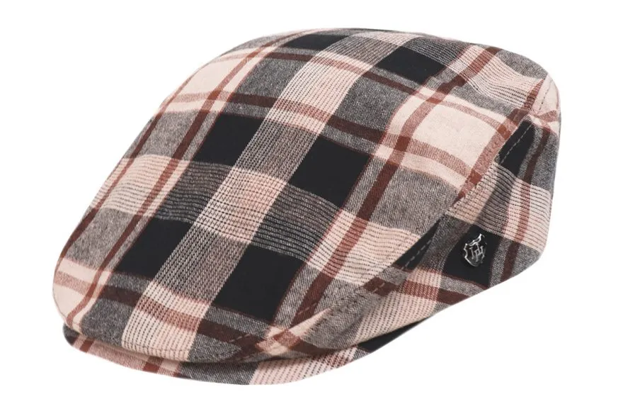 Hill Hats - Healy Sports Cheesecutter - Brown Check