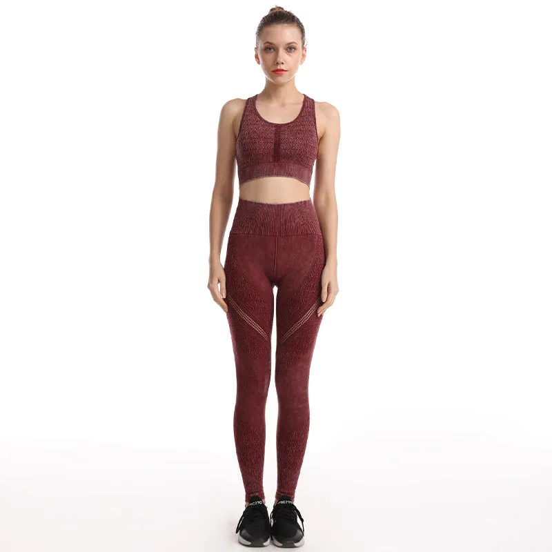 Hollow Beauty Back Leggings Yoga Suit