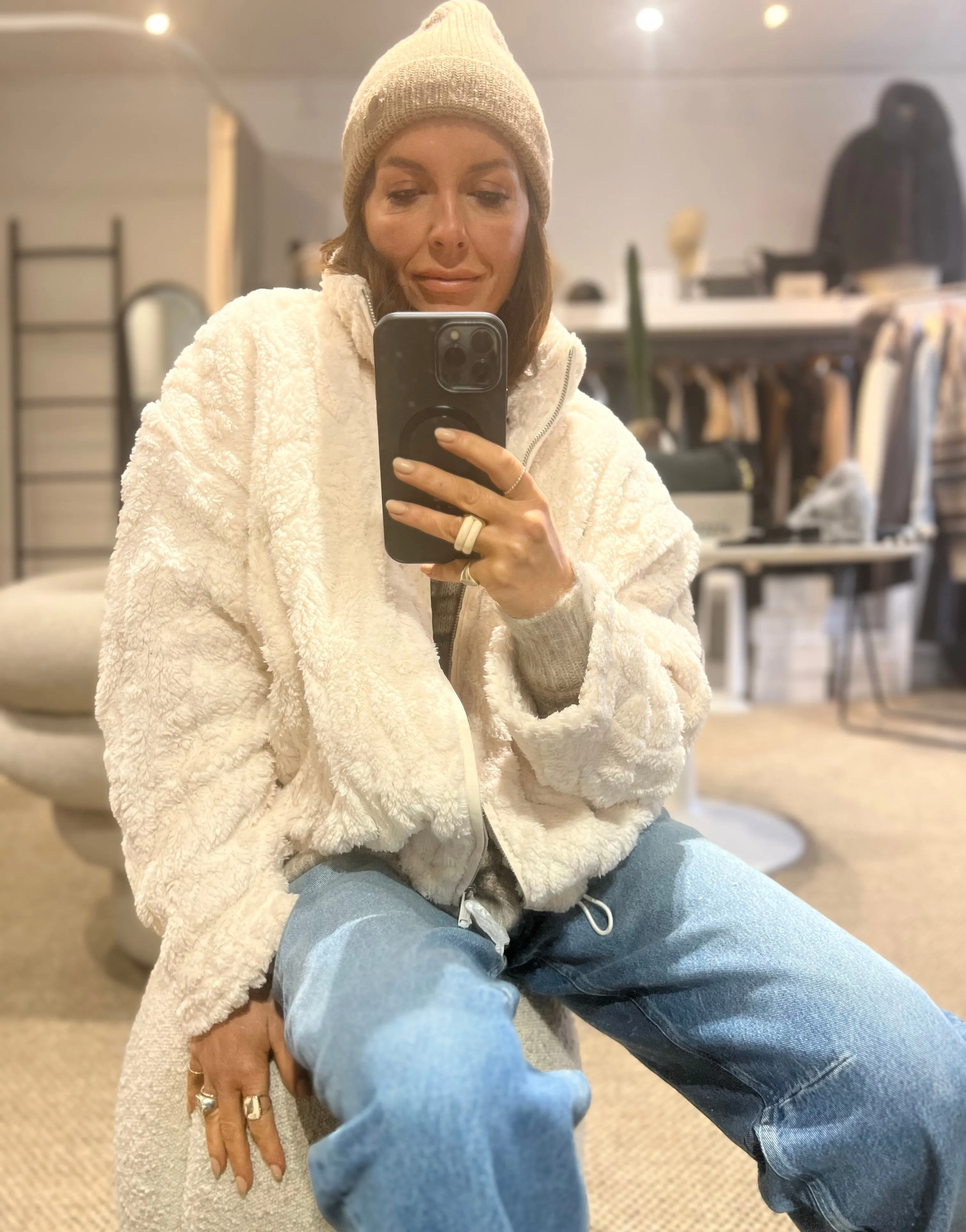 Isabel Marant Etoile Ivana Ecru Knit Jacket