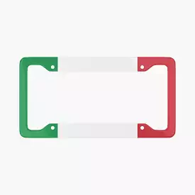 Italian Flag - License Plate Frame