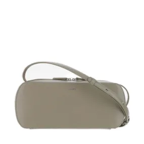 Jil Sander Logo Embossed Medium Crossbody Bag