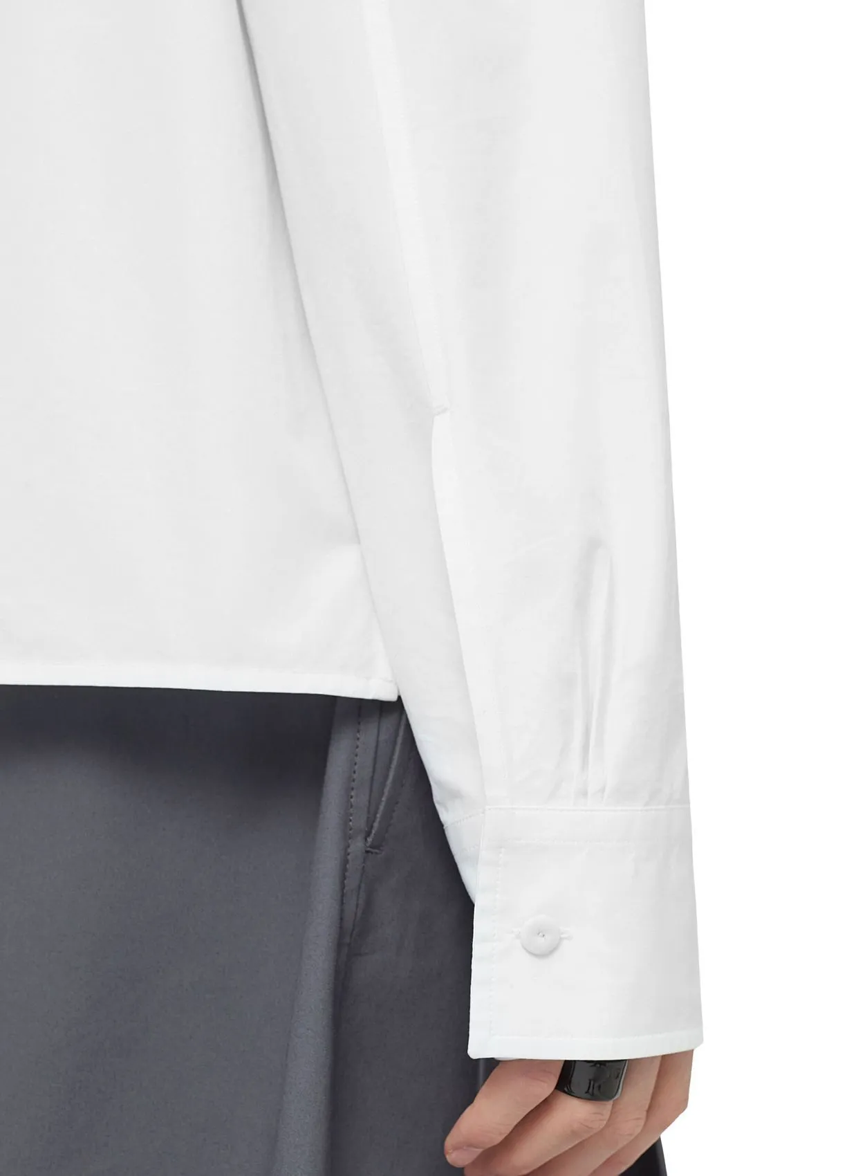 Jil Sander  |Street Style Long Sleeves Plain Cotton With Jewels Logo