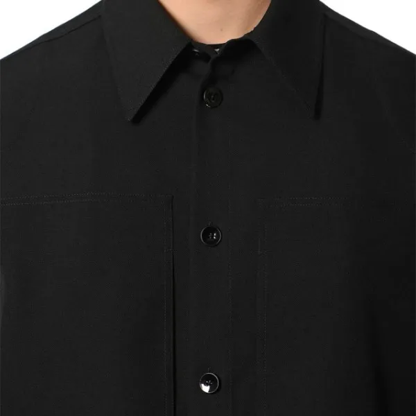 Jil Sander  |Unisex Wool Street Style Long Sleeves Plain Designers Shirts