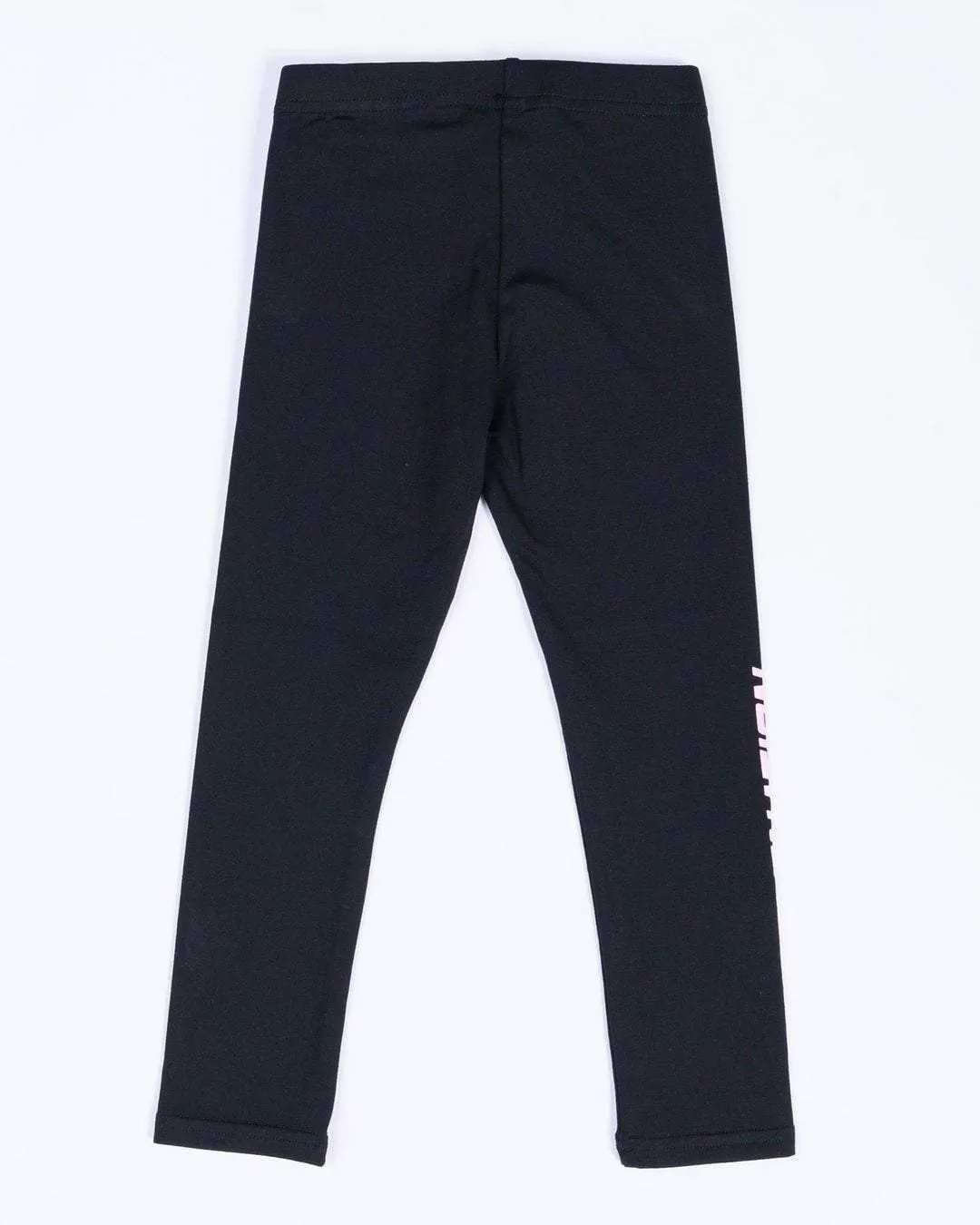 Kids MN Leggings - Black with Pink