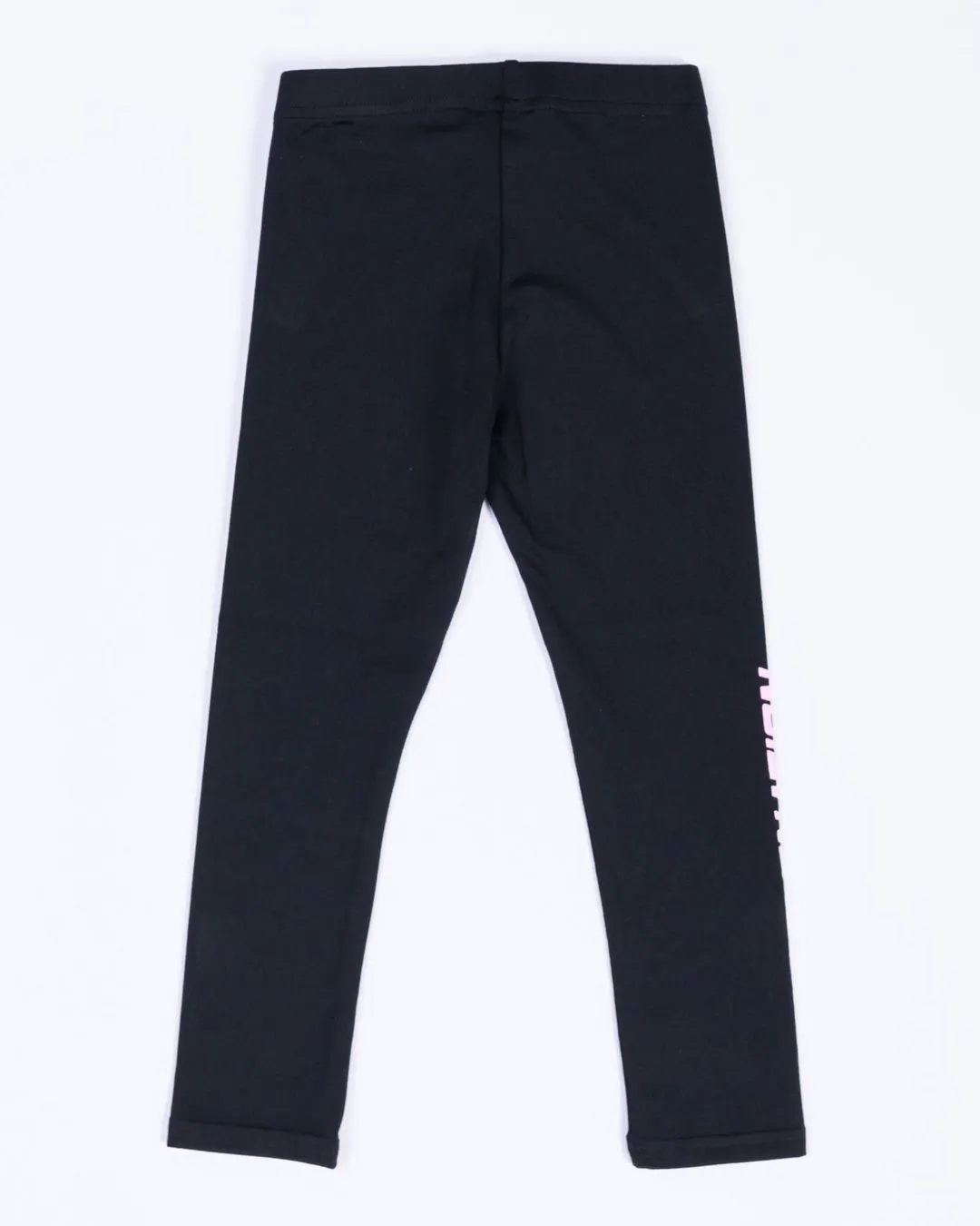 Kids MN Leggings - Black with Pink