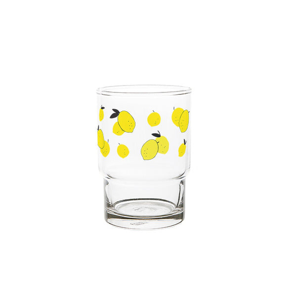 Lemon Soda illustration Graphic Clear Glasses Cups Mugs Printed Vintage 245ml Gifts Kitchen Dinnerware Cold Hot Milk Coffee Micr