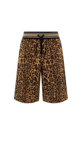 Leopard Print Bermuda - Leopard