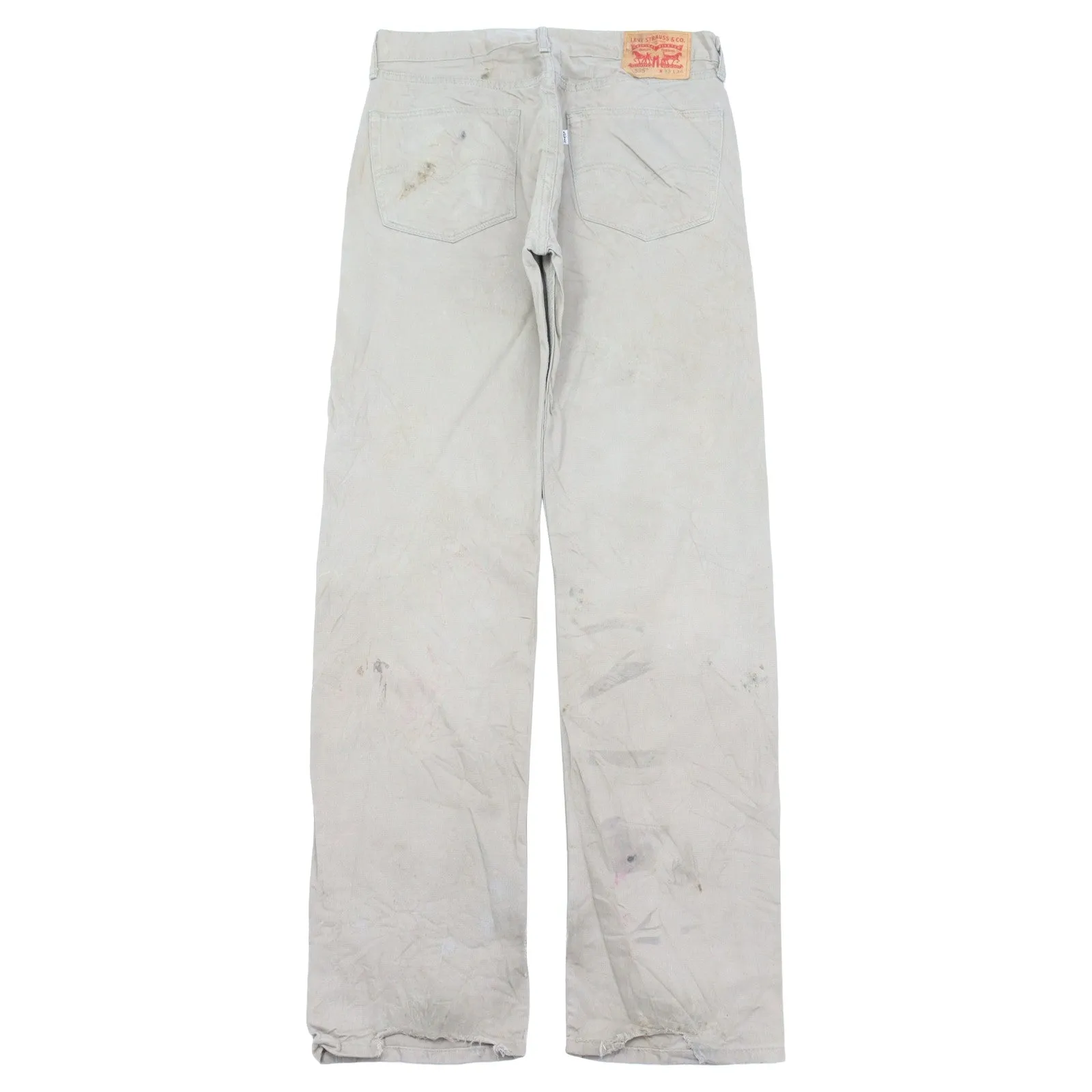 Levi's 505 Grey Distressed Jeans