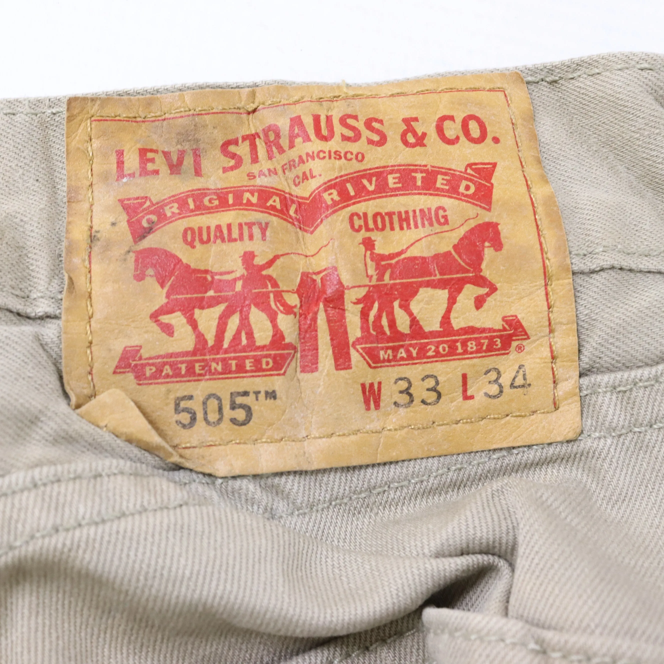 Levi's 505 Grey Distressed Jeans