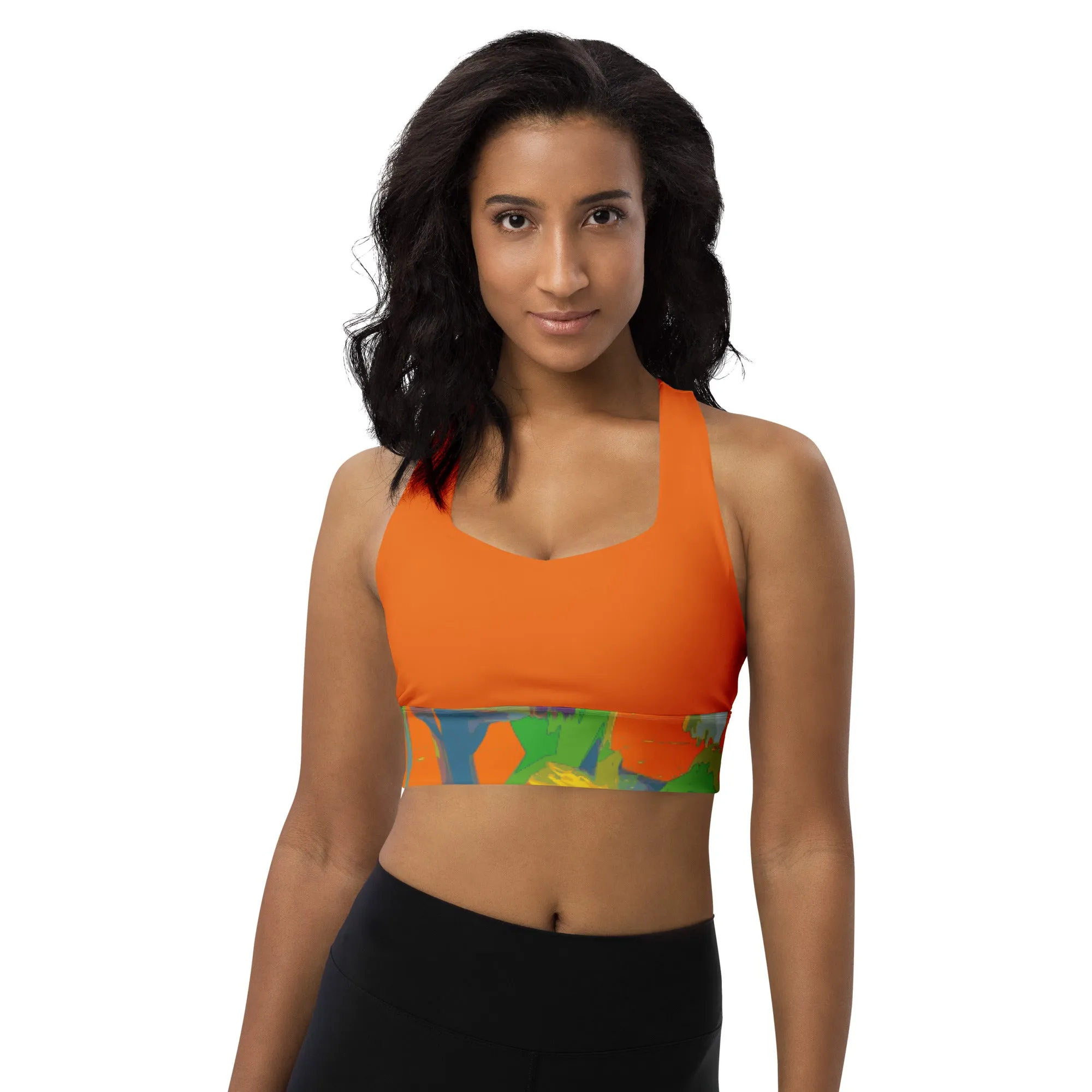 Longline sports bra Graffiti/Mango