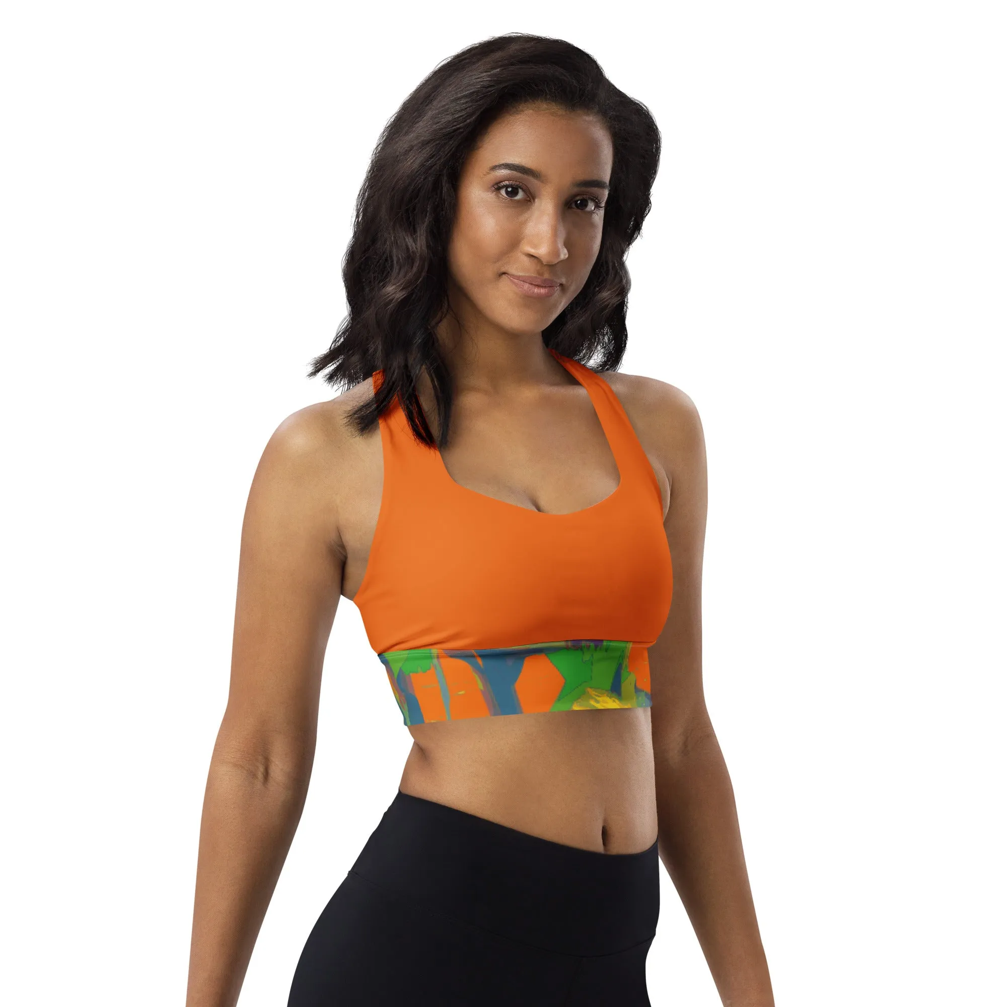 Longline sports bra Graffiti/Mango