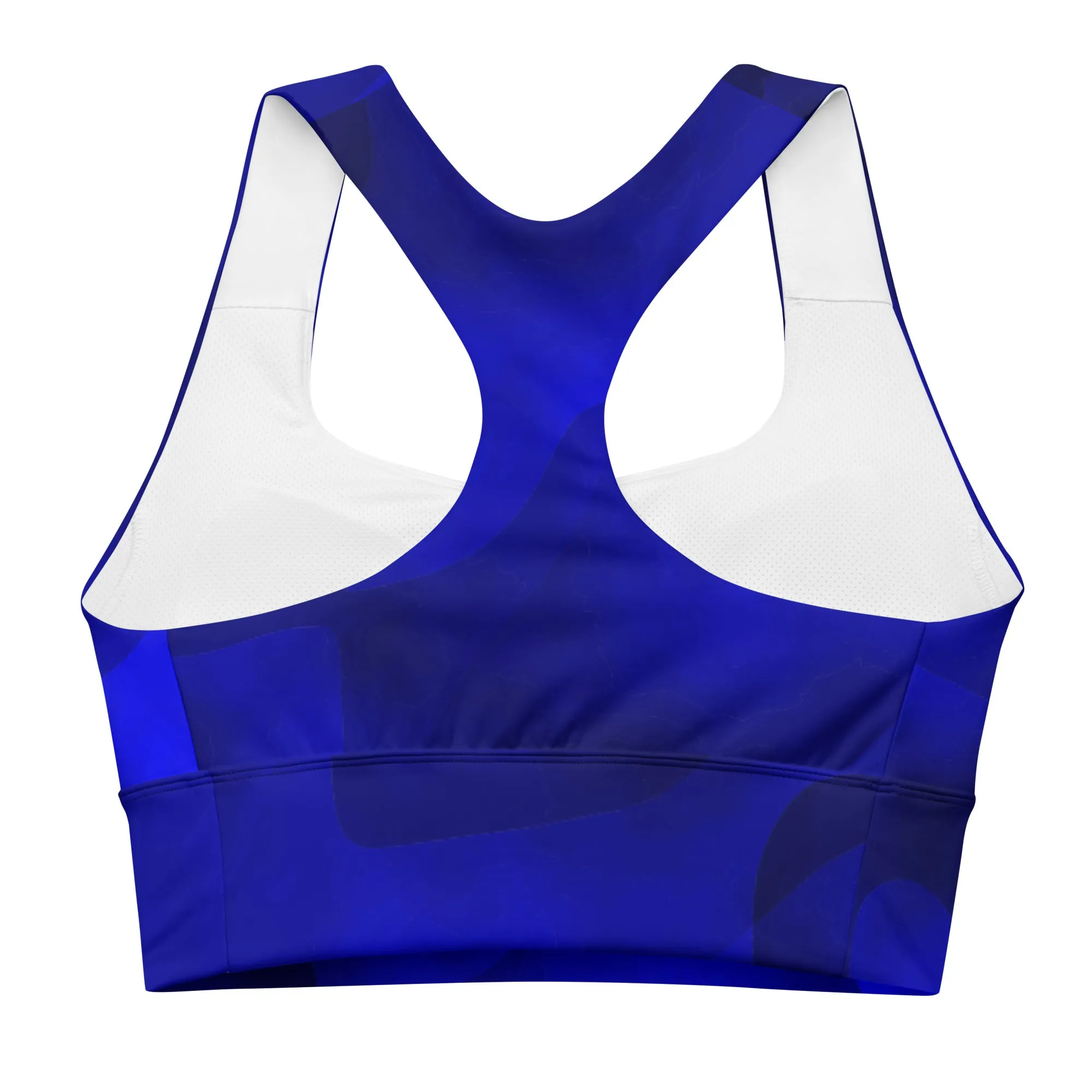 Longline sports bra True Blue