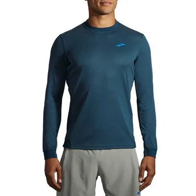 M Brooks Run Within Long Sleeve Crew