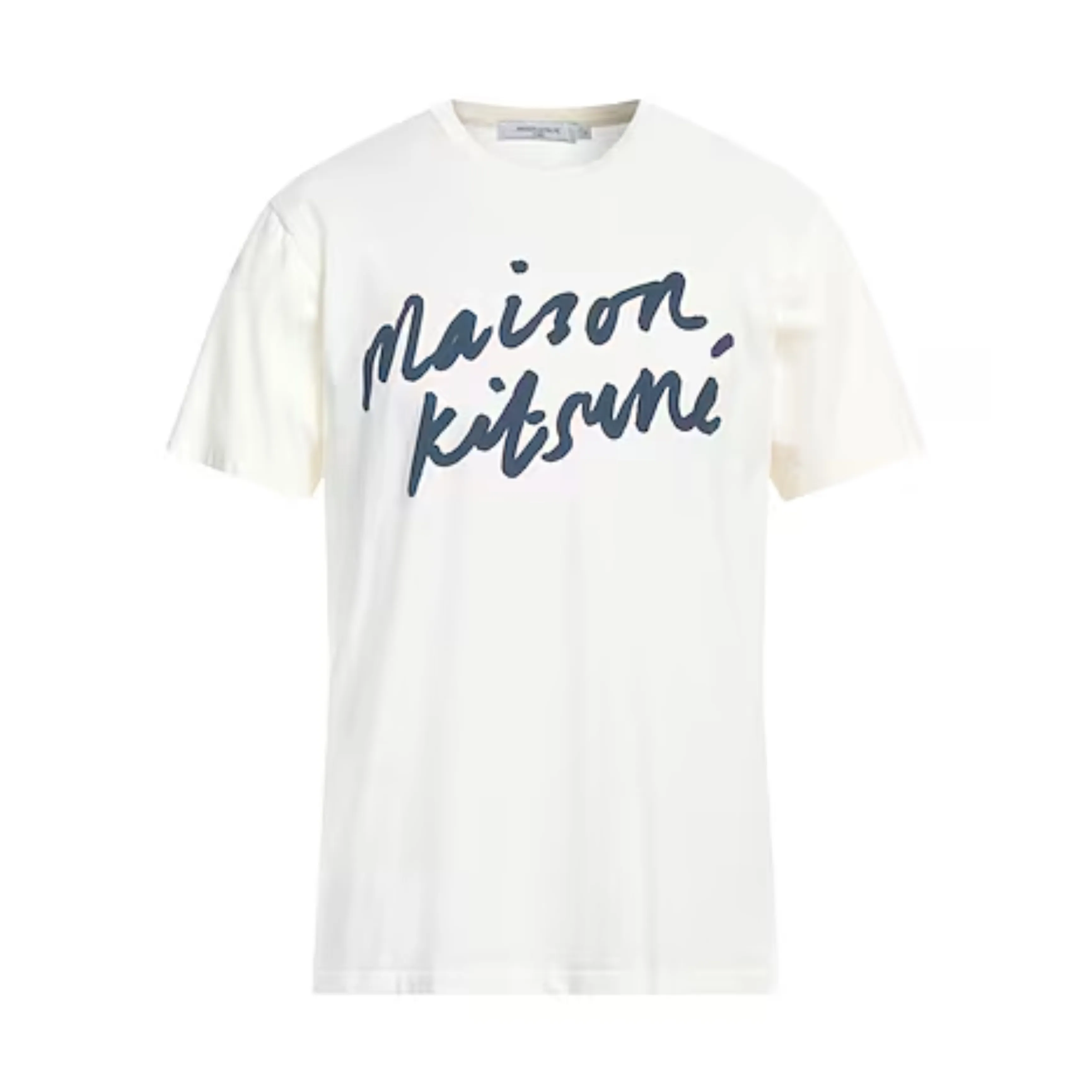 MAISON KITSUNE  |Unisex Chiffon Denim Faux Fur Street Style V-Neck U-Neck