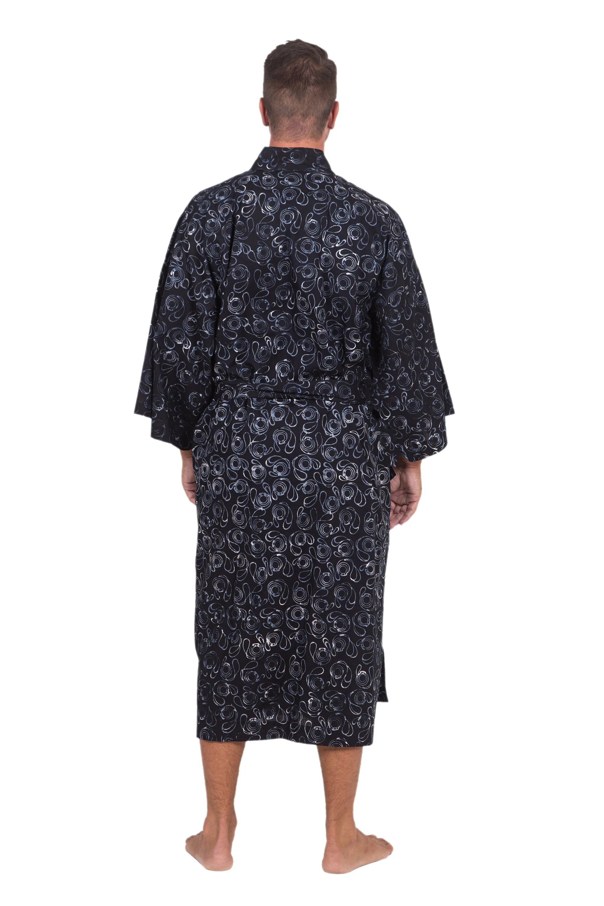 Men's Belted Cotton Robe, 