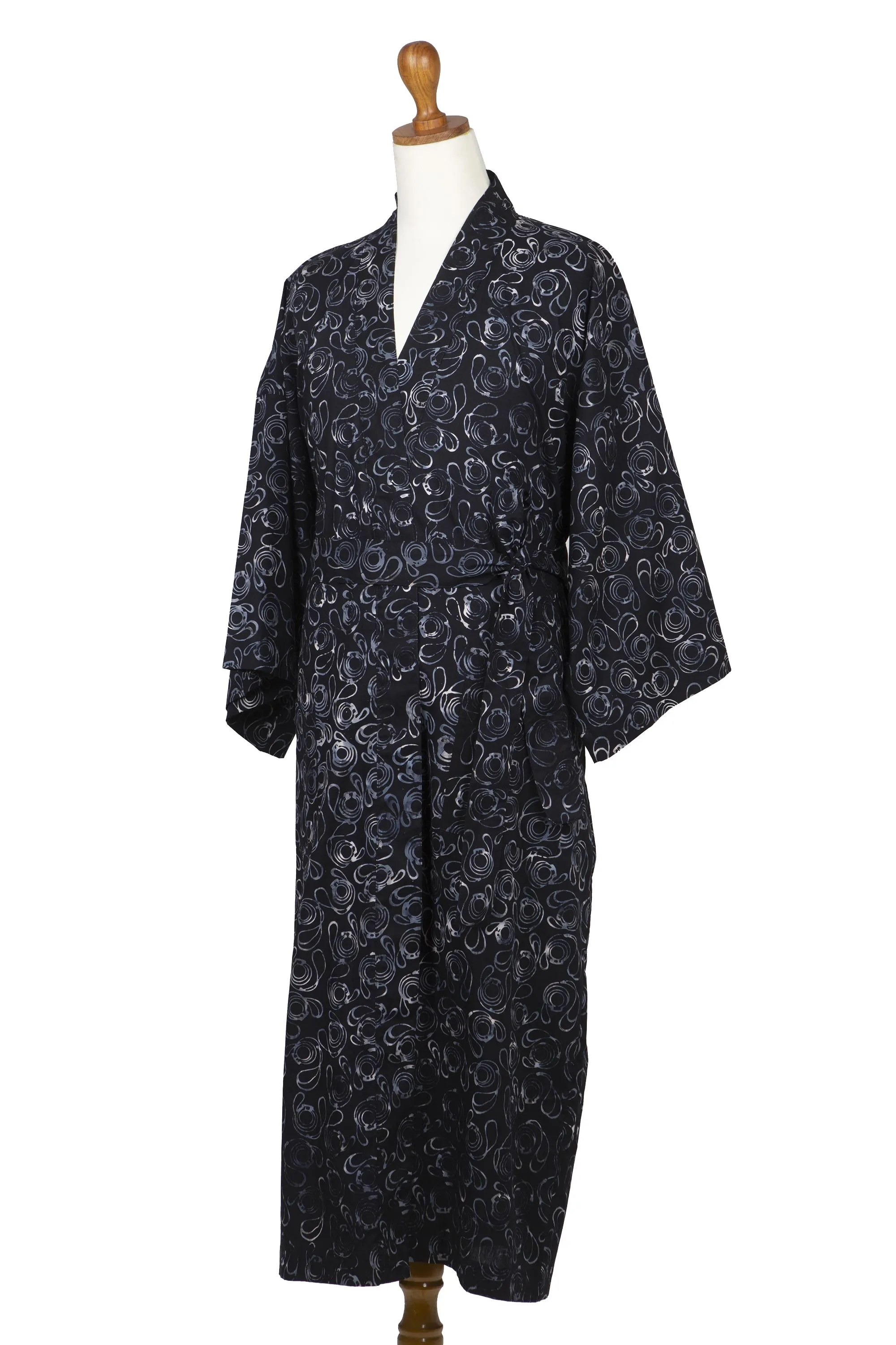 Men's Belted Cotton Robe, 