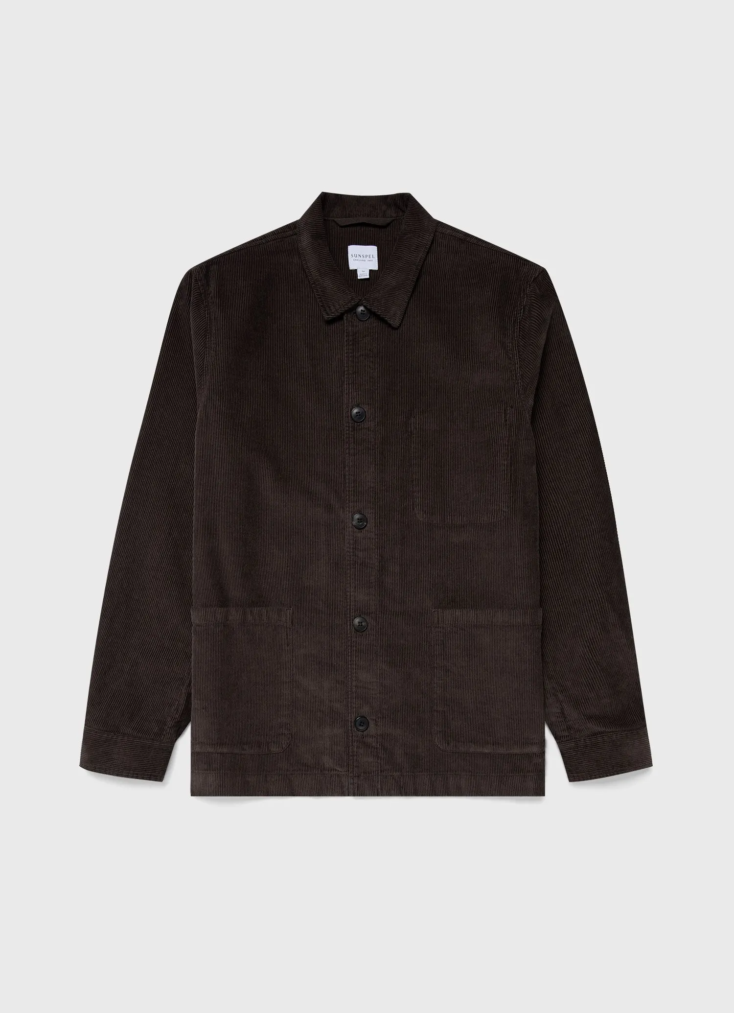 Men's Corduroy Twin Pocket Jacket in Coffee