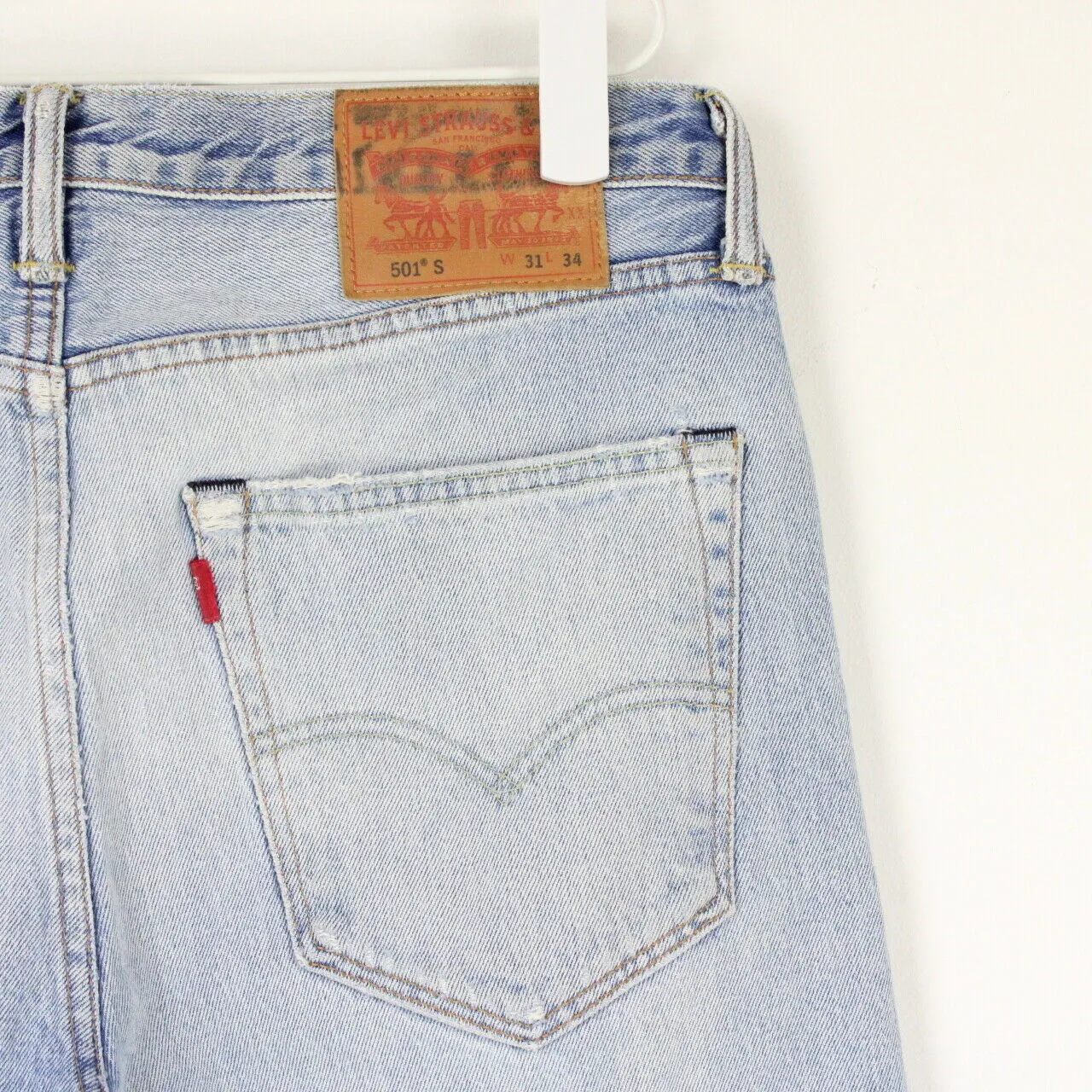 Mens LEVIS 501 S Jeans Light Blue | W31 L34