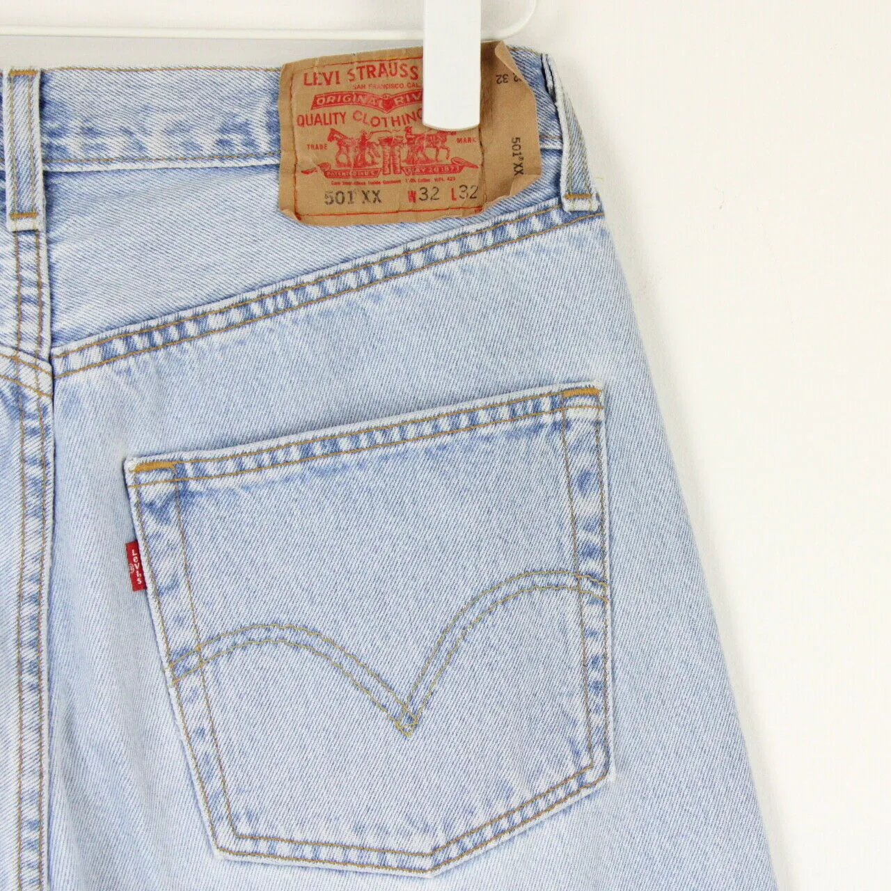 Mens LEVIS 501 XX Jeans Light Blue | W32 L32