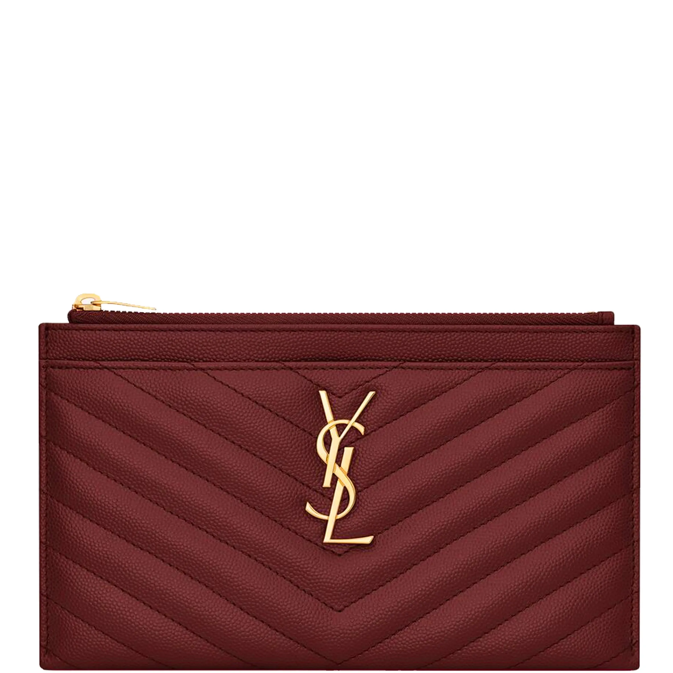 Monogram Bill Pouch, Red Opyum/Gold