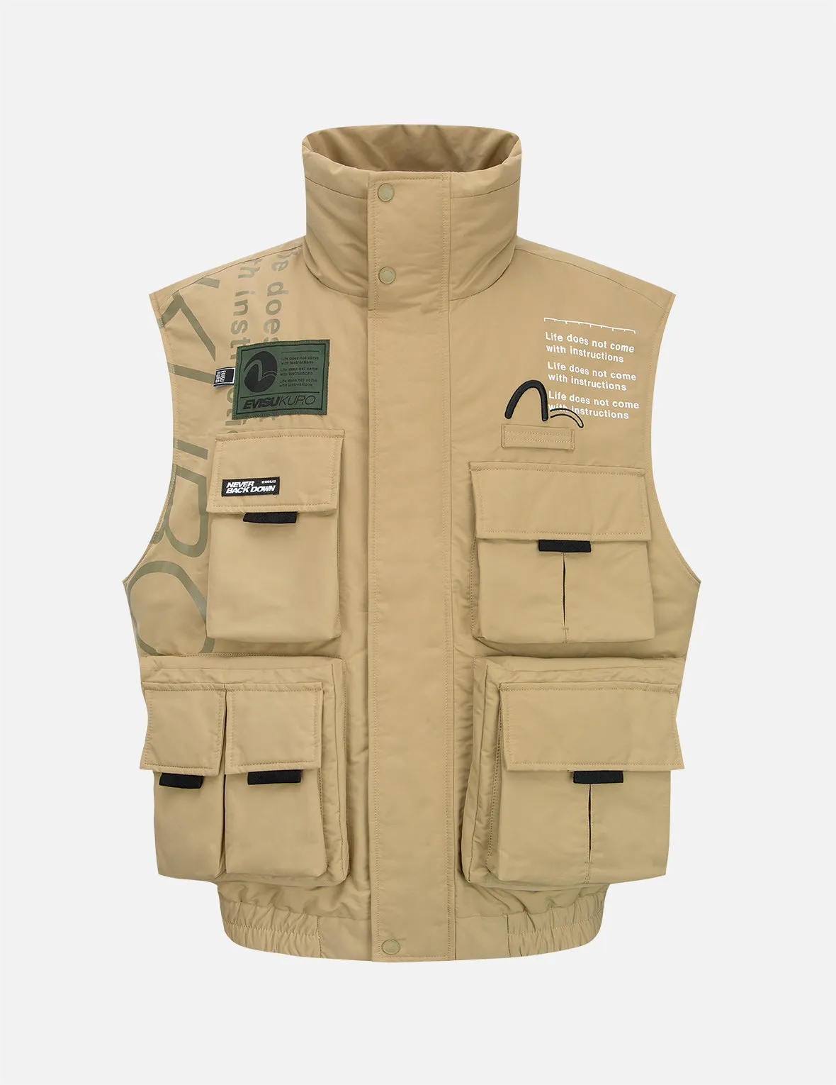 Multi Pocket Padded Vest Jacket