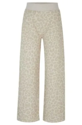 NAOMI x BOSS tracksuit bottoms with leopard print