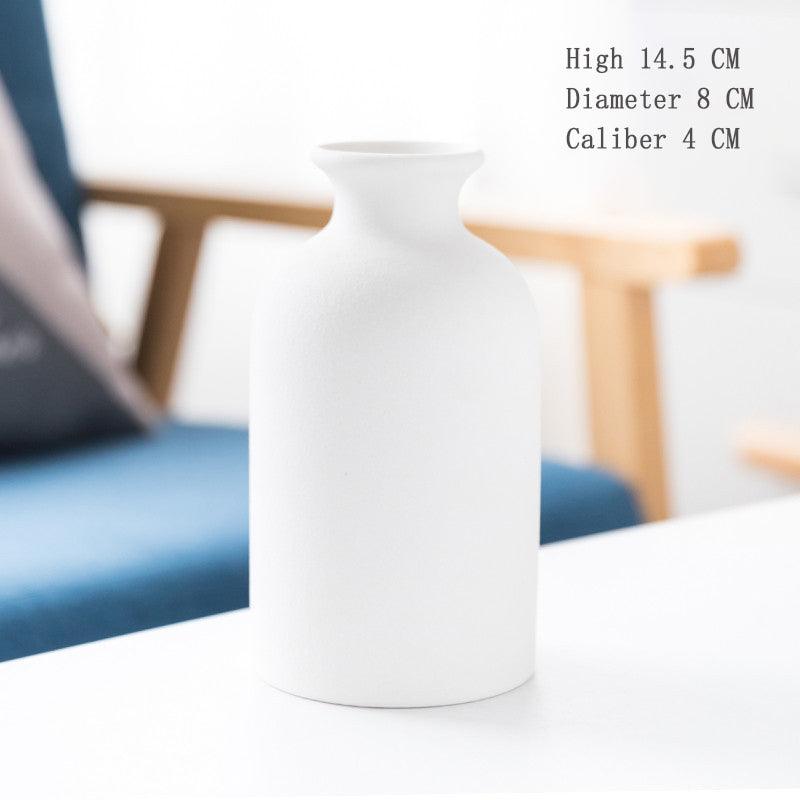 Nordic Handicraft Retro Frosted Ceramic Vase