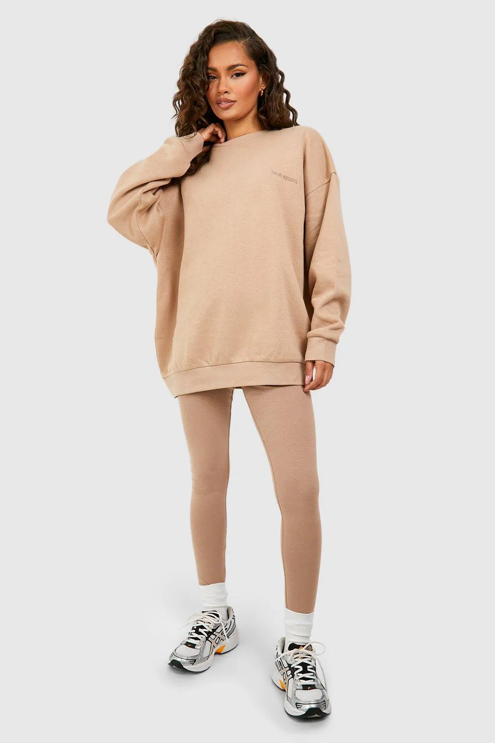 Oversized Sweatshirt And Legging Tracksuit