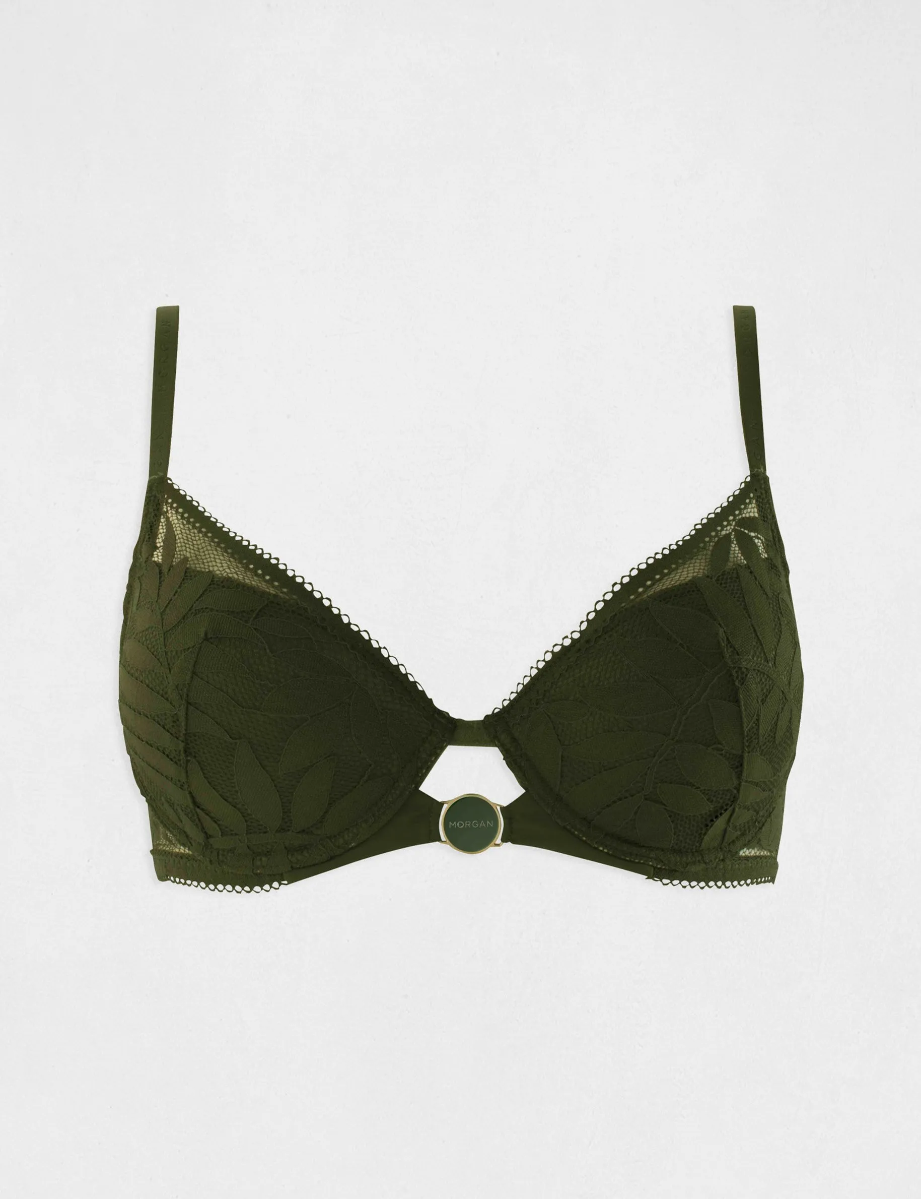 Padded bra khaki green ladies'