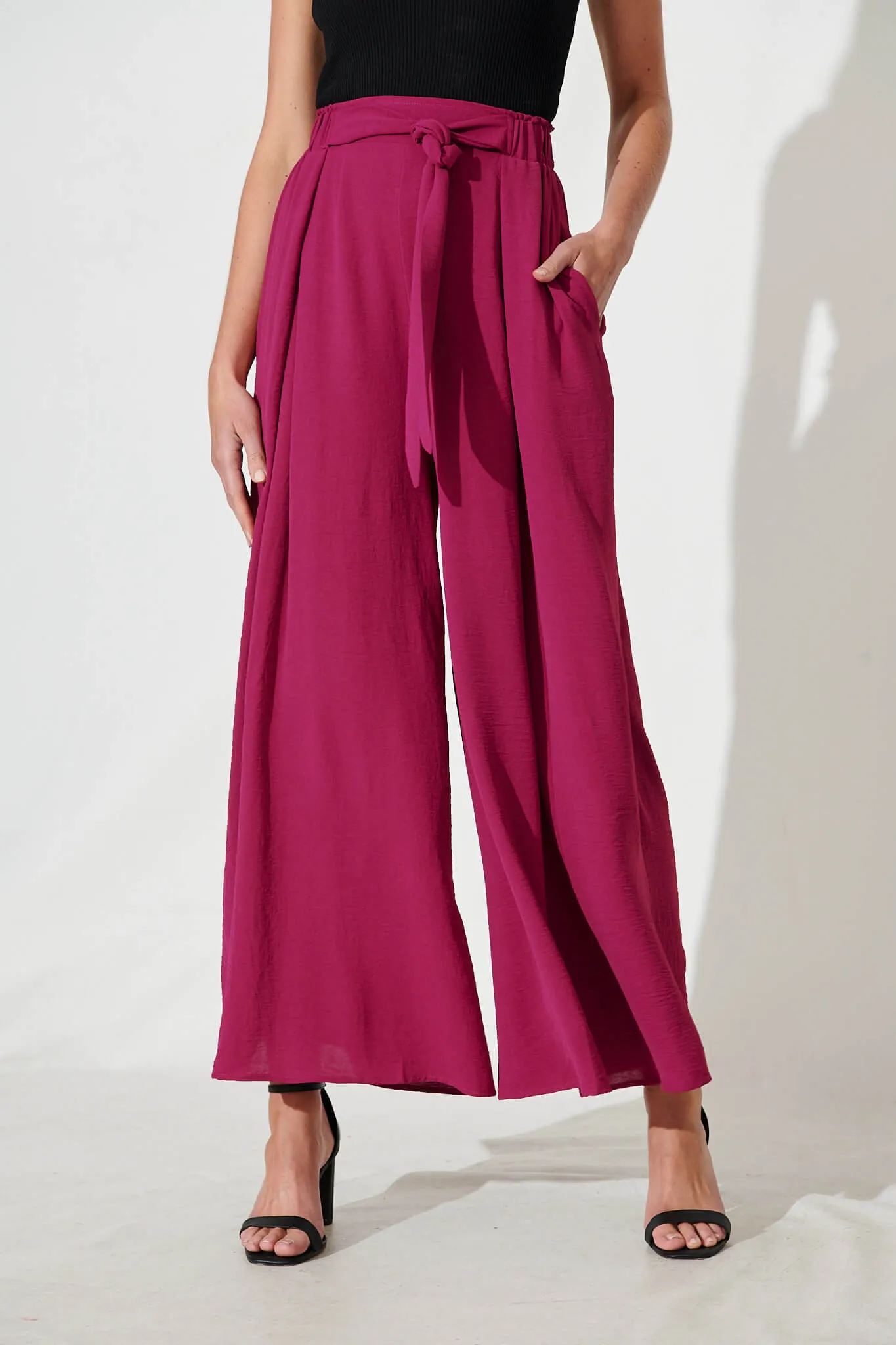 Page Pants In Berry