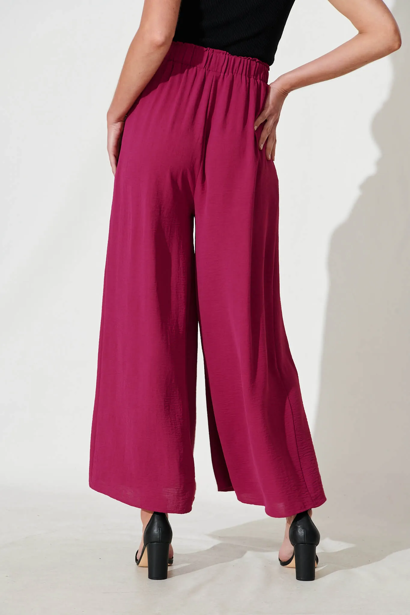 Page Pants In Berry