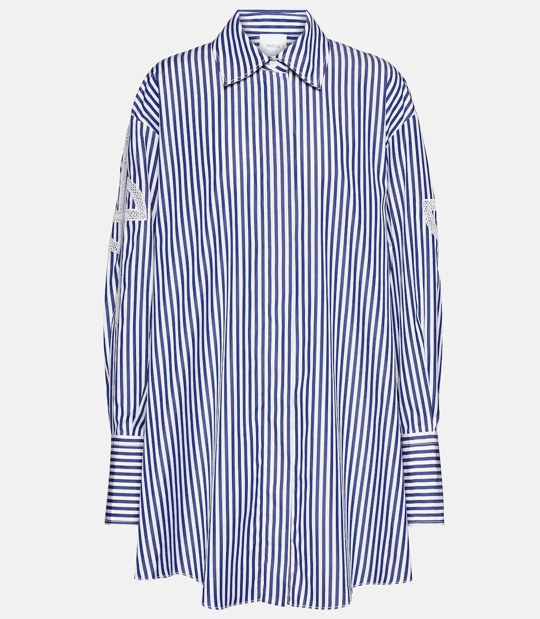 PATOU  |Stripes Casual Style Long Sleeves Cotton Medium Office Style