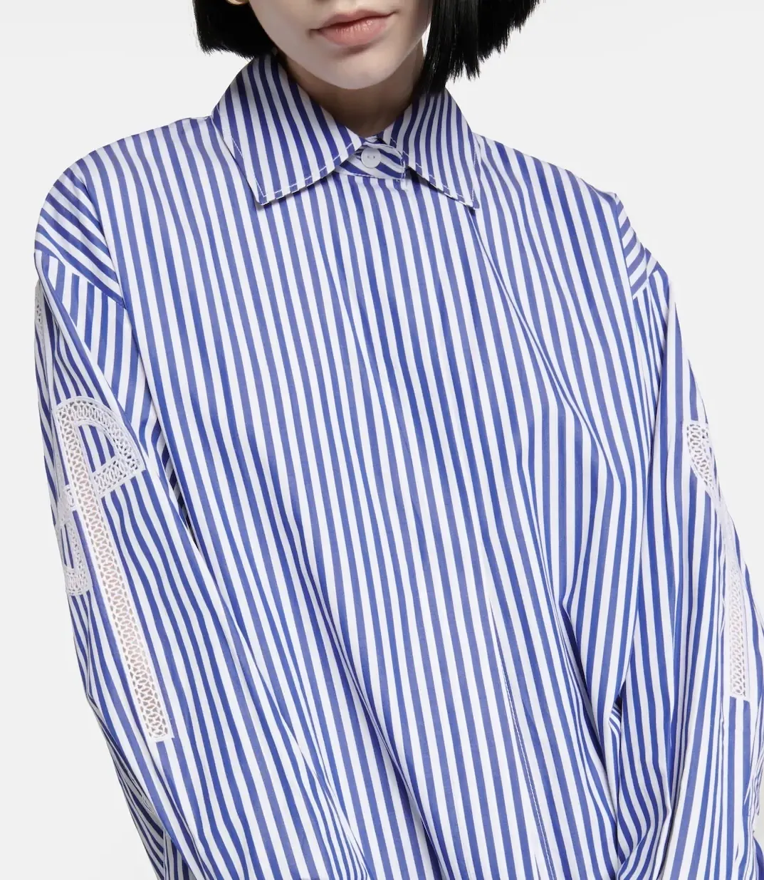 PATOU  |Stripes Casual Style Long Sleeves Cotton Medium Office Style