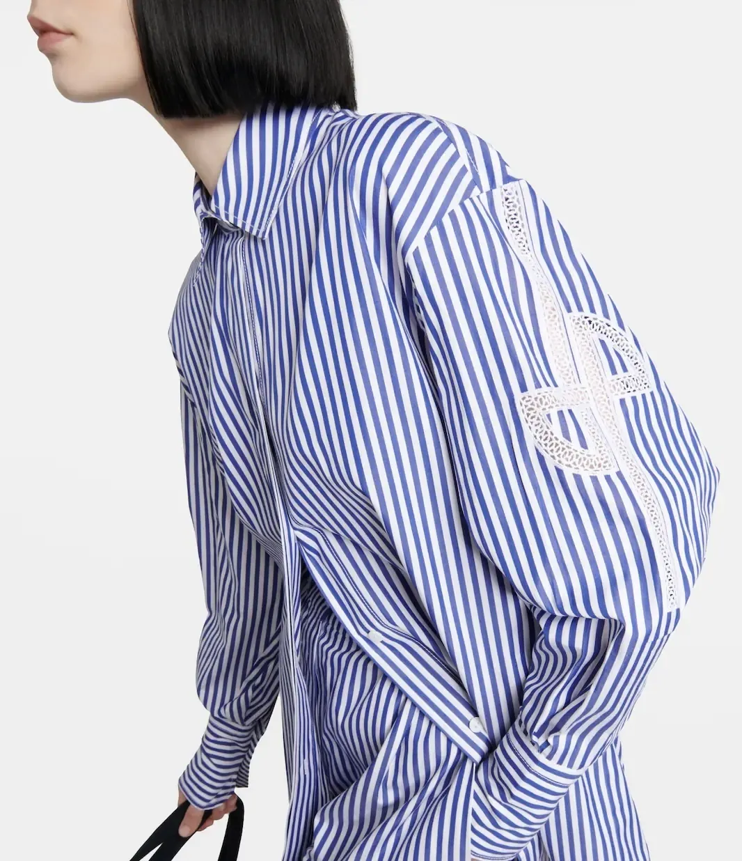 PATOU  |Stripes Casual Style Long Sleeves Cotton Medium Office Style