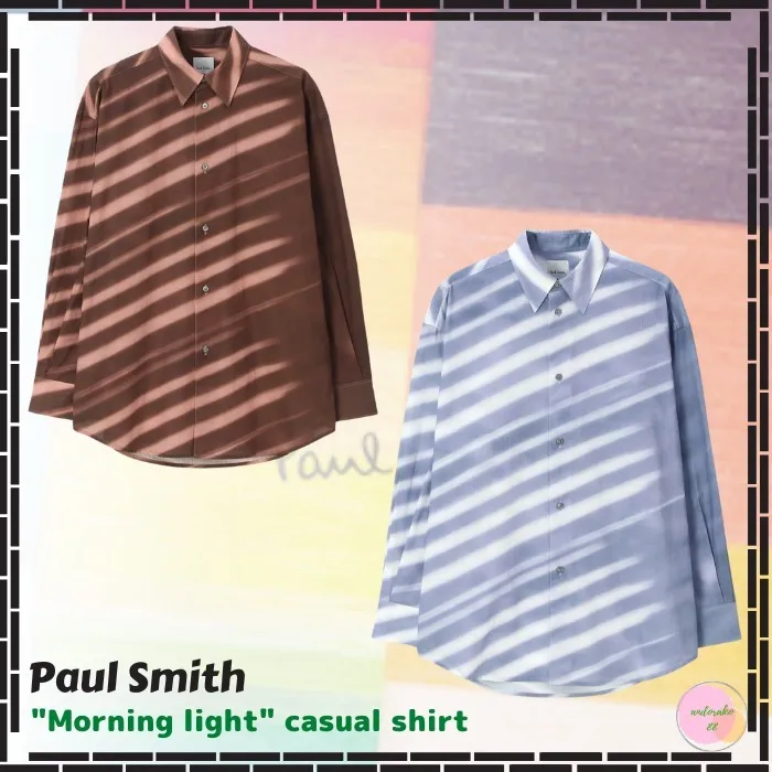 Paul Smith  |Stripes Street Style Long Sleeves Cotton Shirts