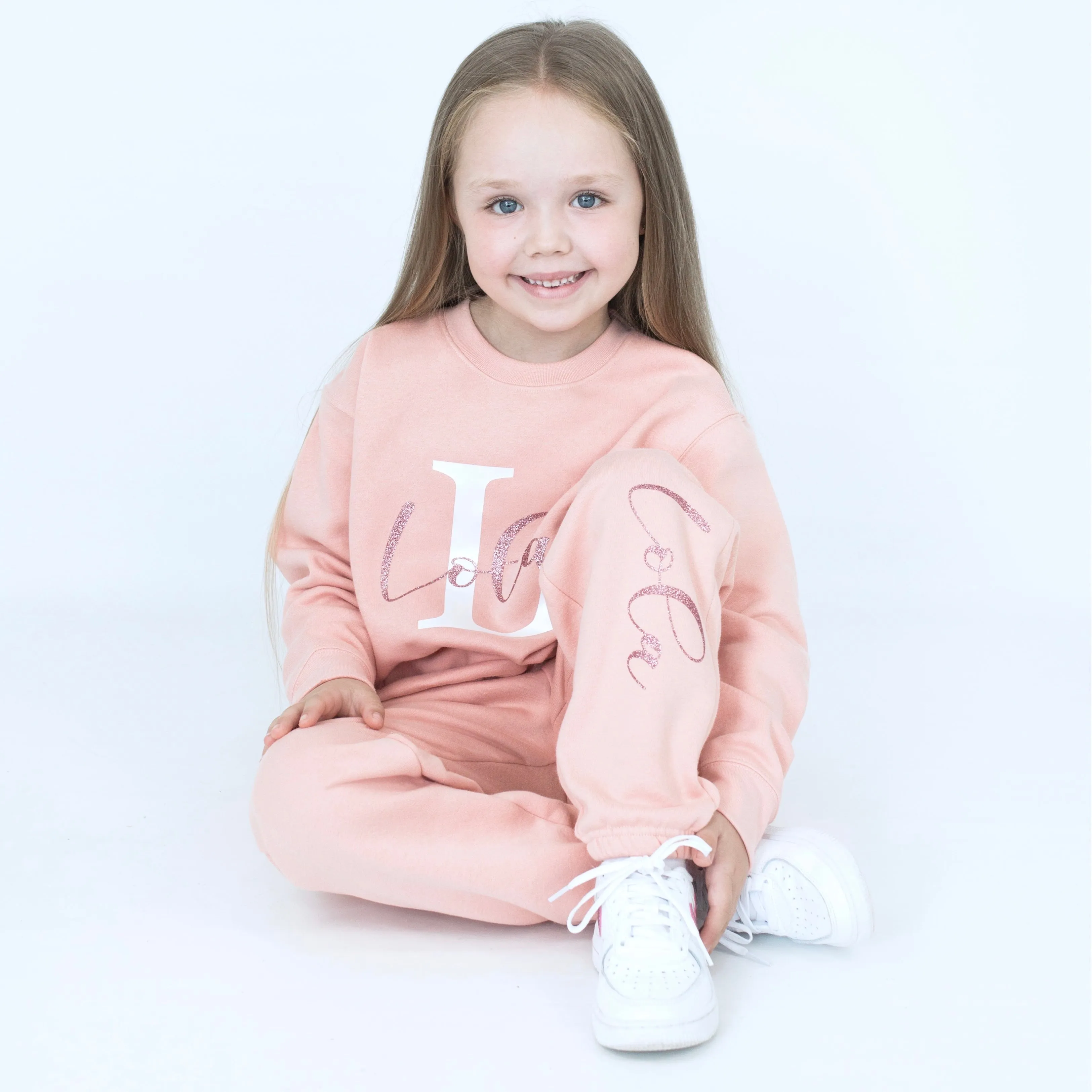 Personalised Dusty Pink Name & Initial Tracksuit