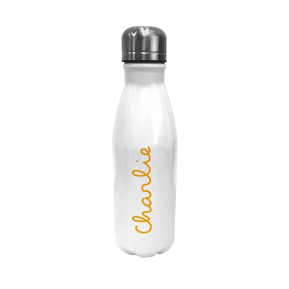 Personalised Summer Island Insulated Water Bottle - Yellow