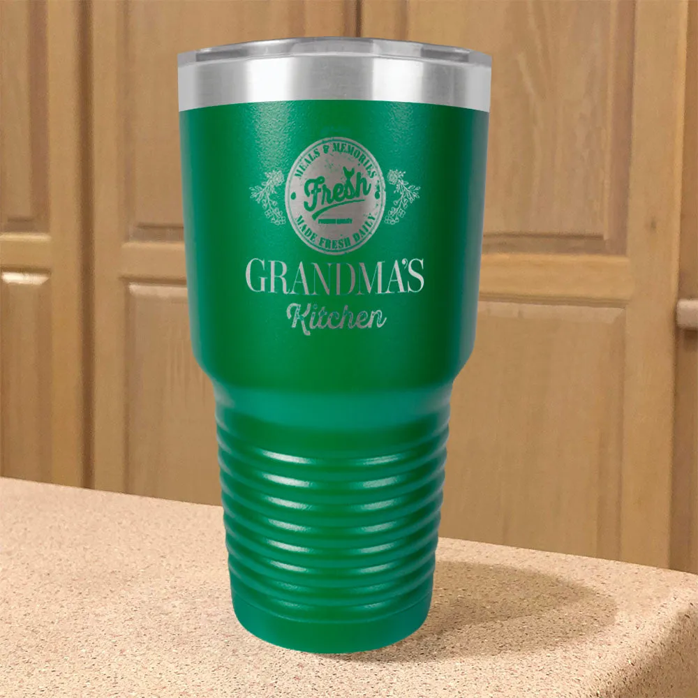 Personalized Stainless Steel Tumbler Meals & Memories