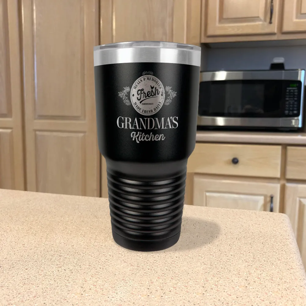 Personalized Stainless Steel Tumbler Meals & Memories