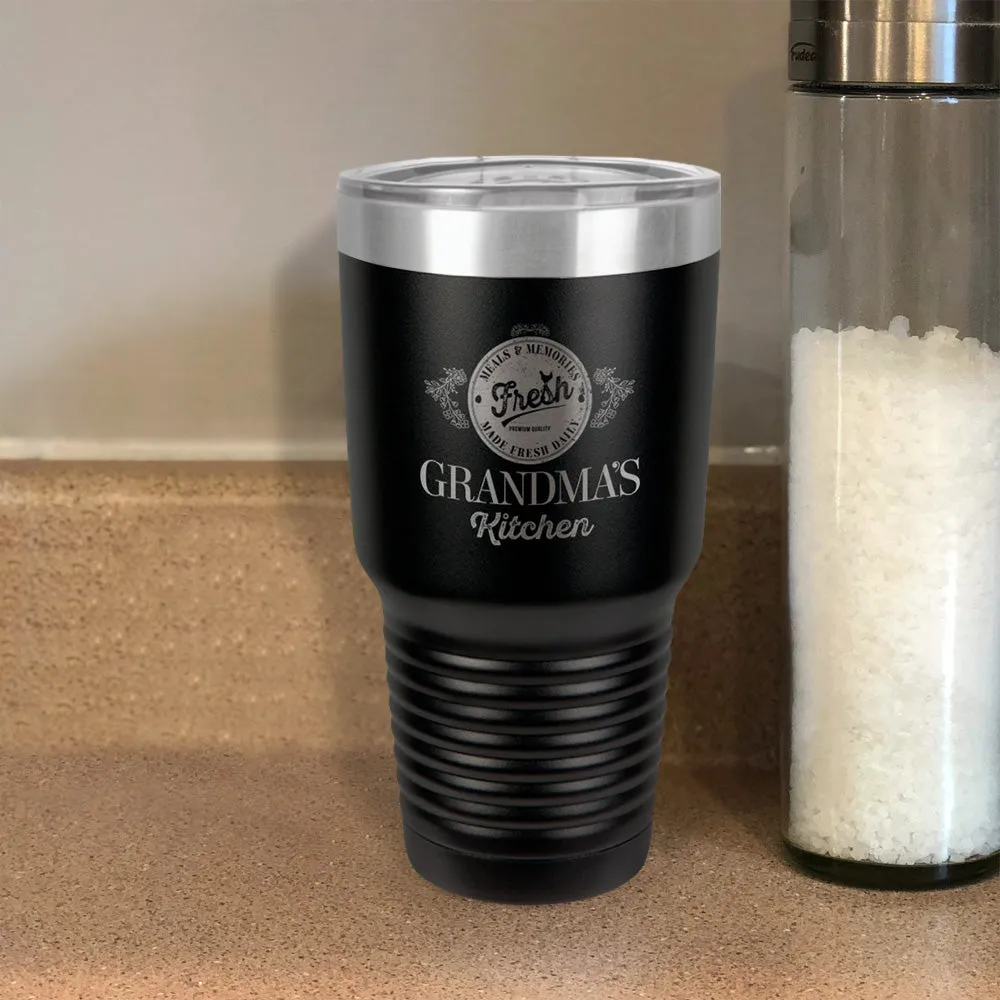 Personalized Stainless Steel Tumbler Meals & Memories