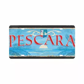 Pescara License Plate Italian Style